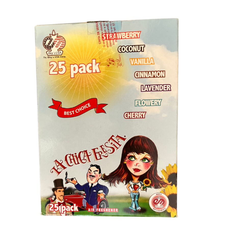 La Chica Fresita Air Freshener 25-piece unit